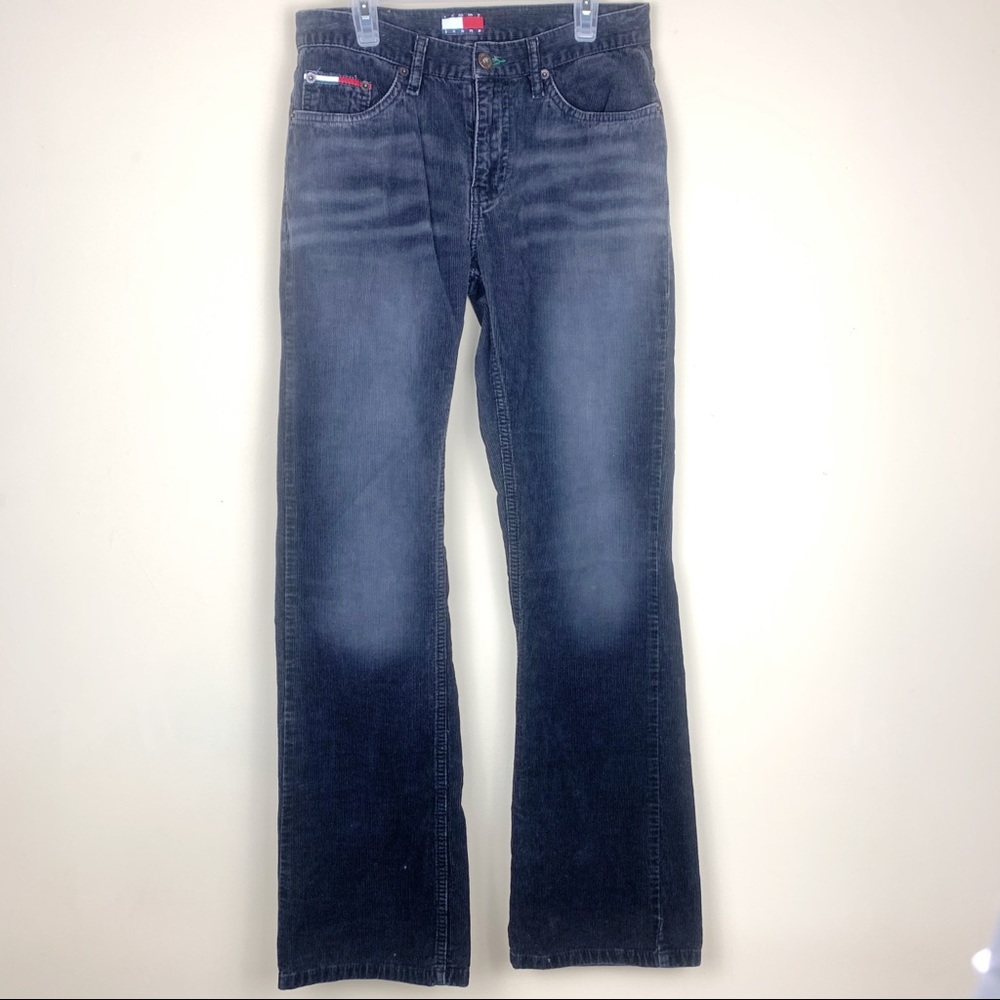 Tommy Hilfiger | Black Cordorouy Flare 2000s Style
